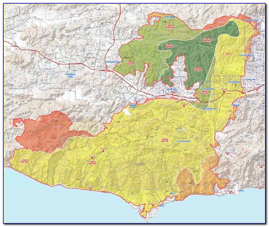 Woolsey Fire Map California