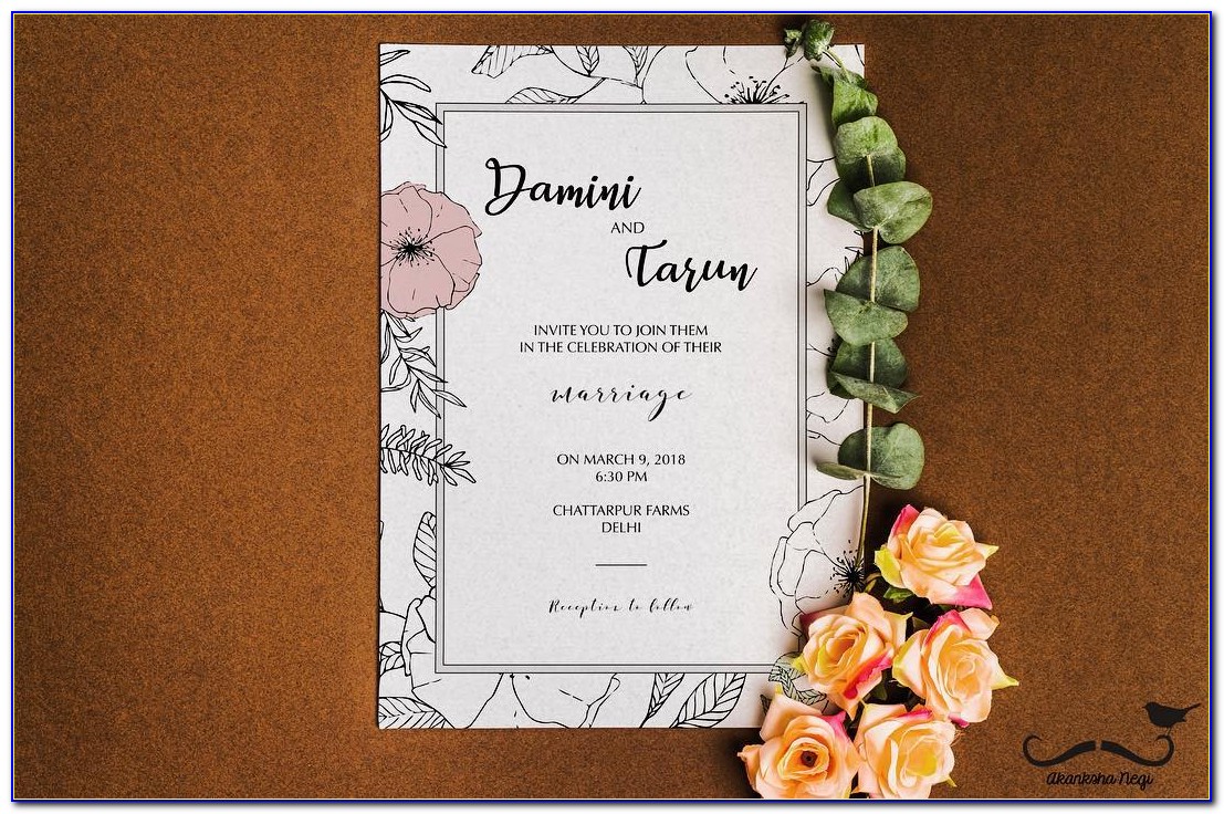 Wording For Friends Card Wedding Invitation