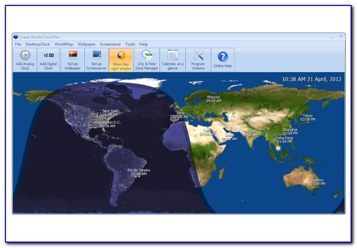 World Clock Maps App