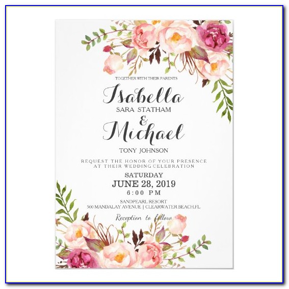 Zazzle Floral Bridal Shower Invitations