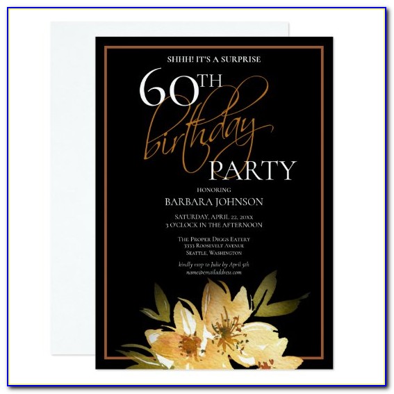 Zazzle Invitations 60th Birthday