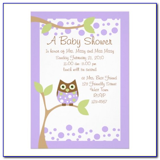 Zazzle Owl Baby Shower Invitations
