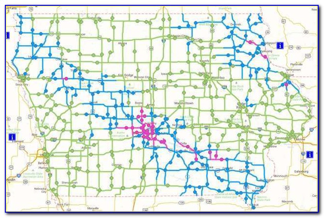 511 Iowa Dot Road Conditions Map