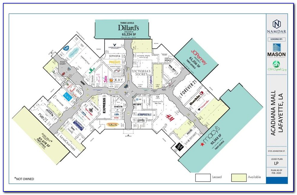Acadiana Mall Map Of Stores