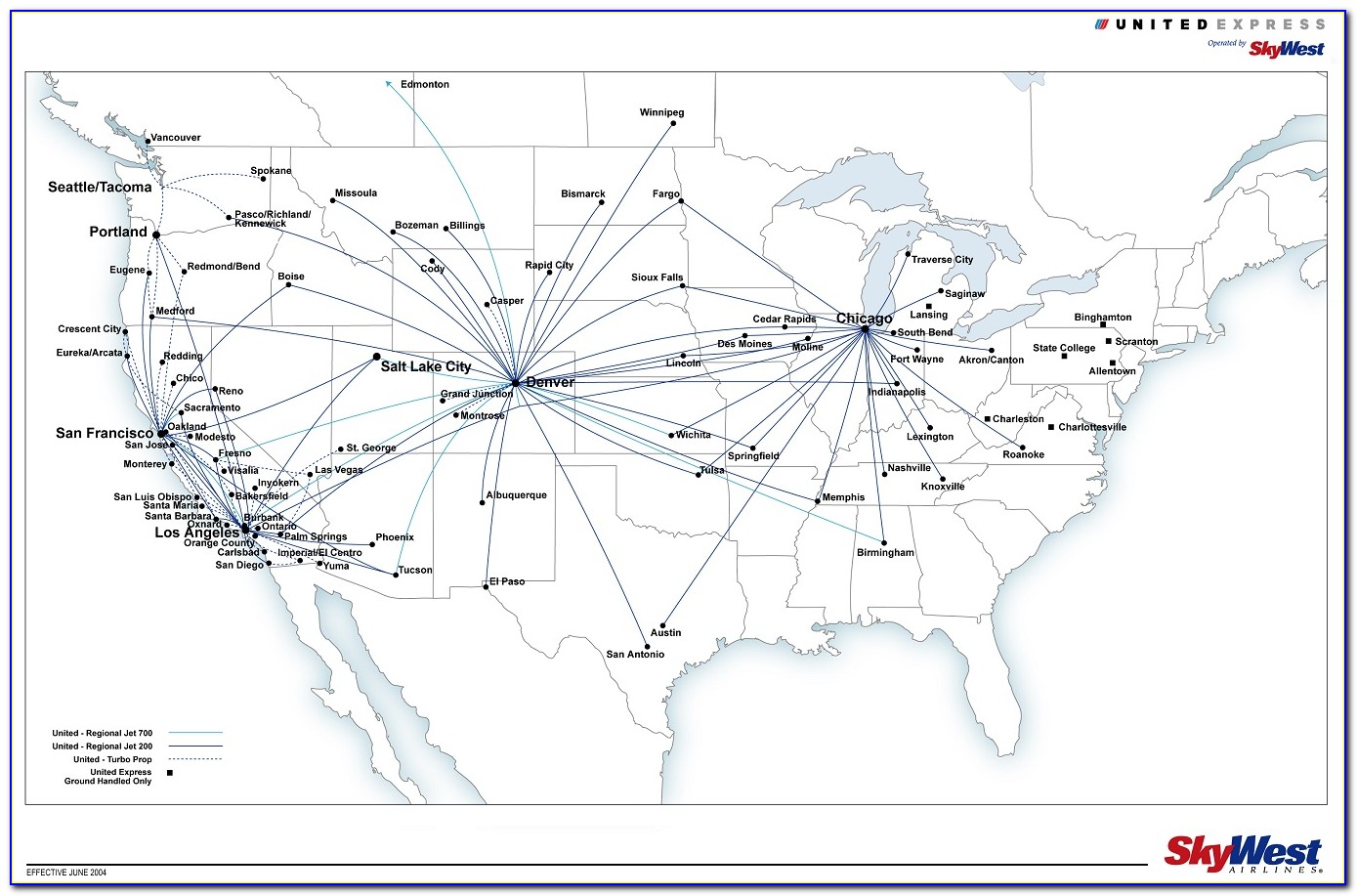 Alaska Airlines Skywest Route Map