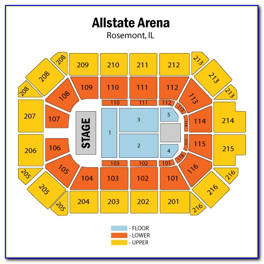 Allstate Arena Entrance Map