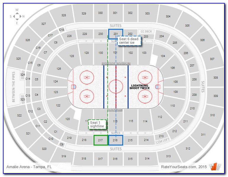 Amalie Arena Seating Chart Rows