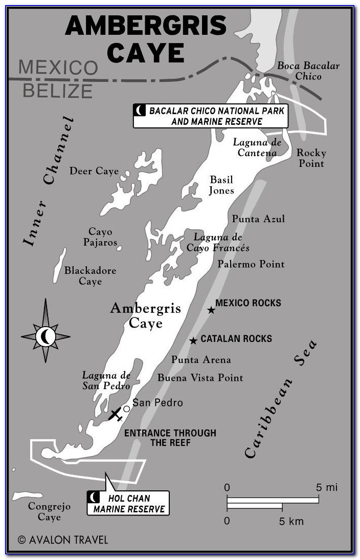 Ambergris Caye Beaches Map