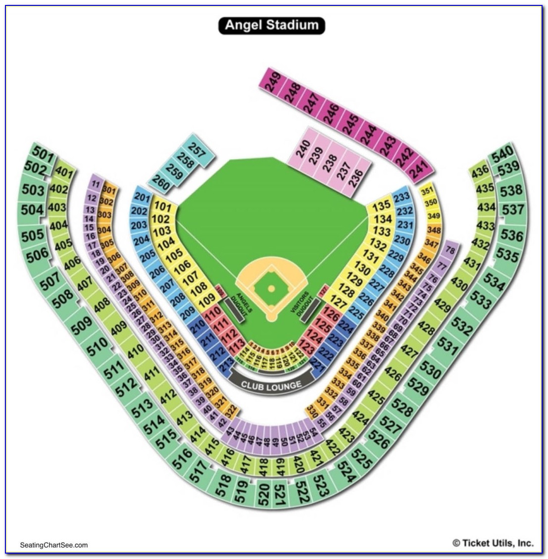 Angels Stadium Seating Chart