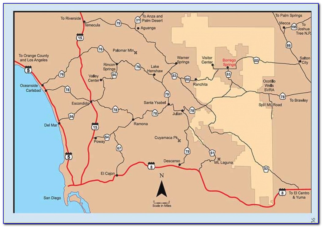 Anza Borrego State Park Campground Map