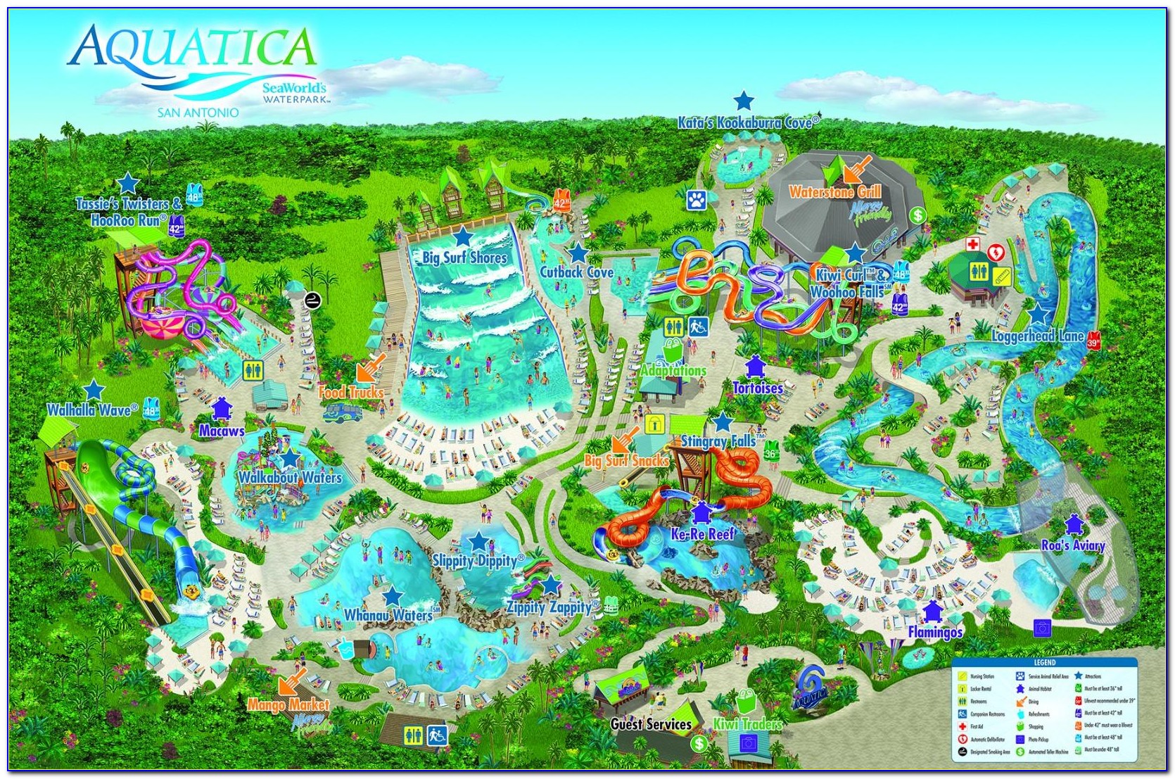Aquatica San Antonio Map