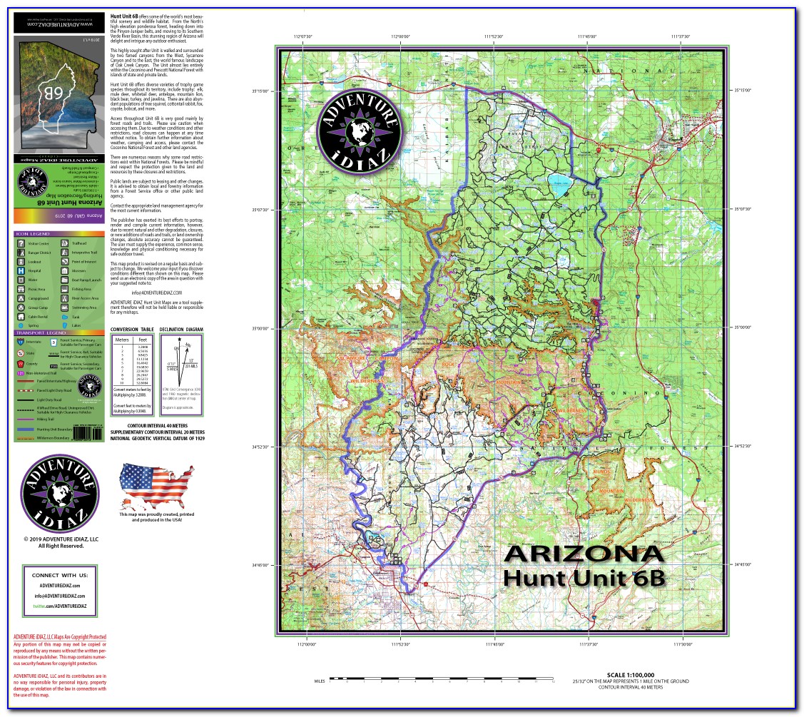 Arizona Hunting Unit 24b Map