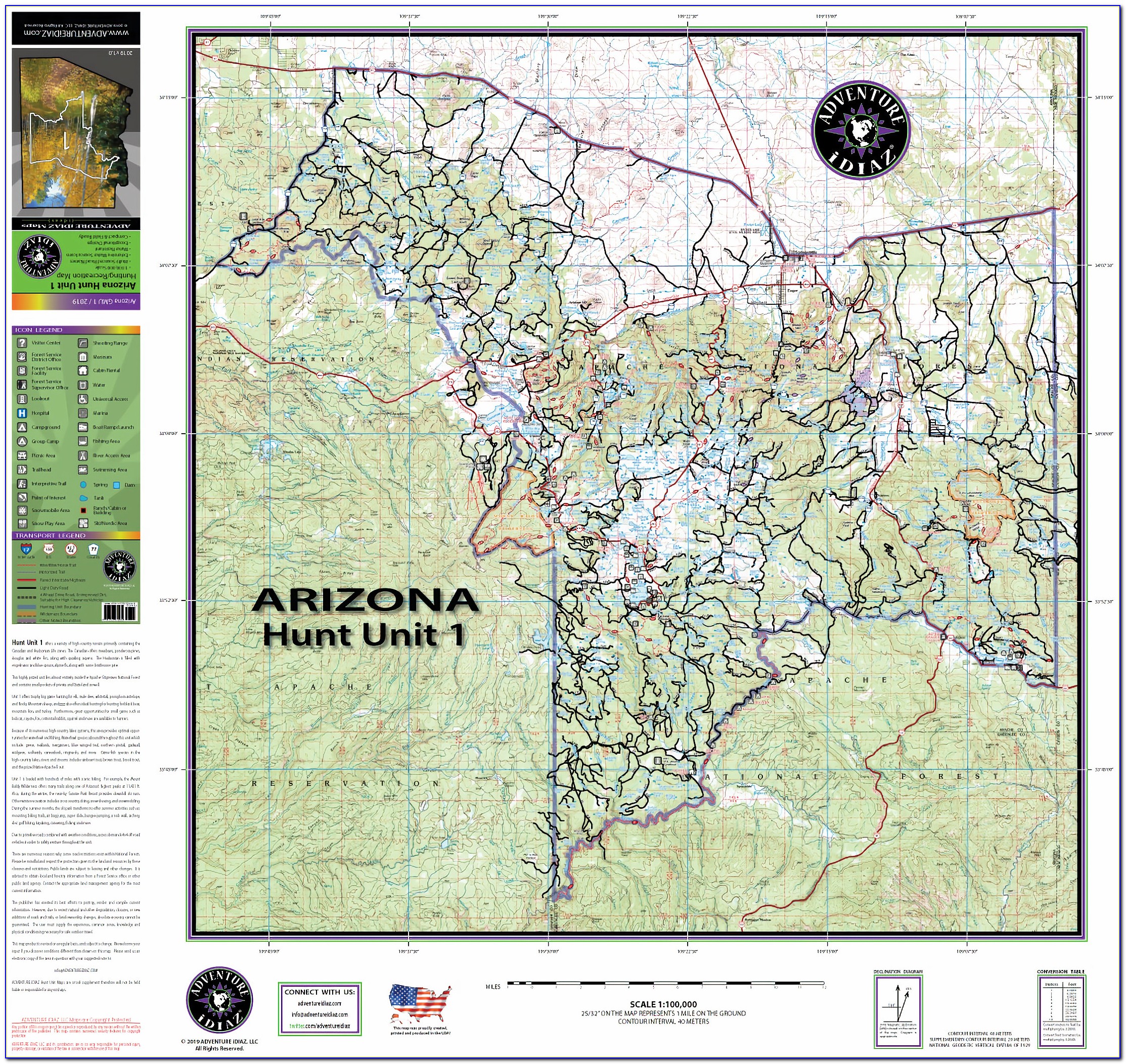 Arizona Hunting Unit 33 Map