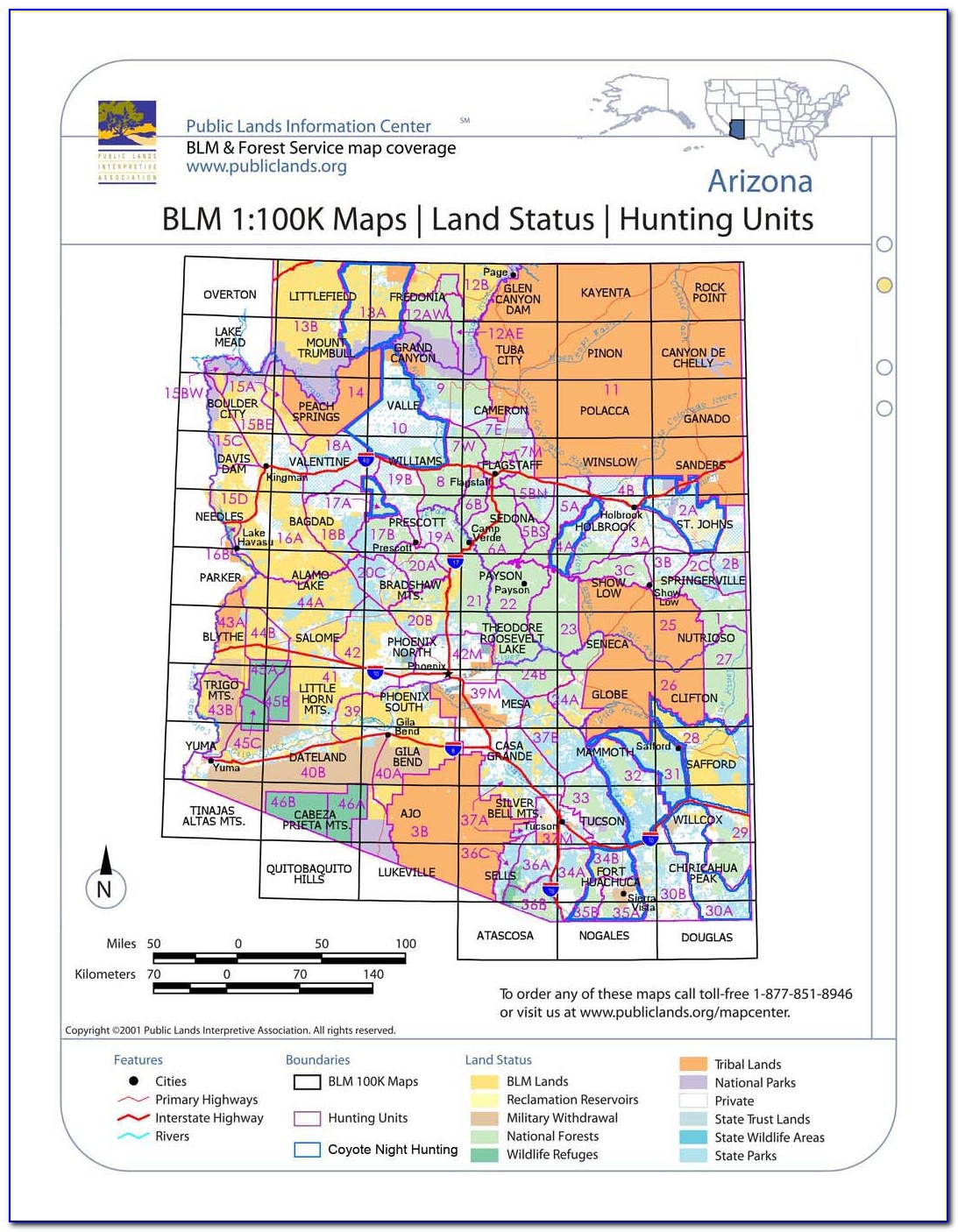 Arizona Hunting Zone Map