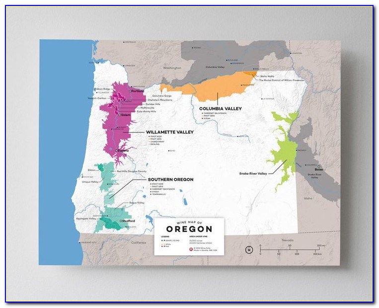 Ashland Oregon Wineries Map