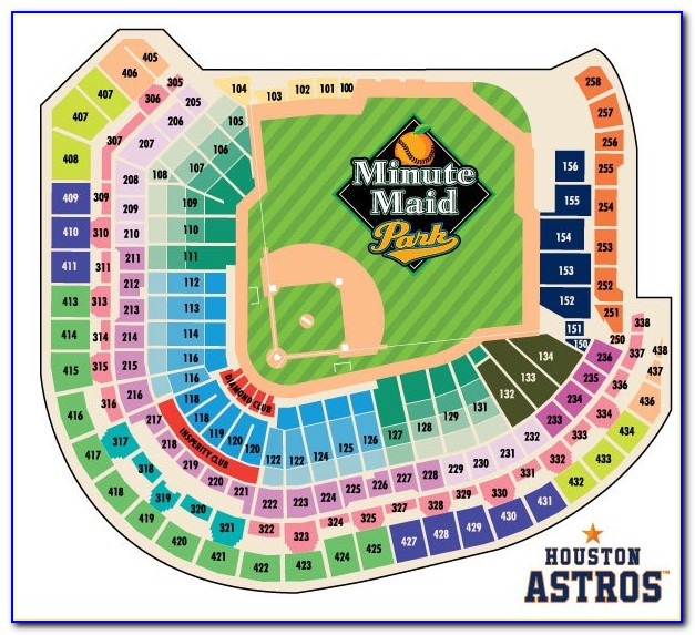 Astros Minute Maid Park Seating Map