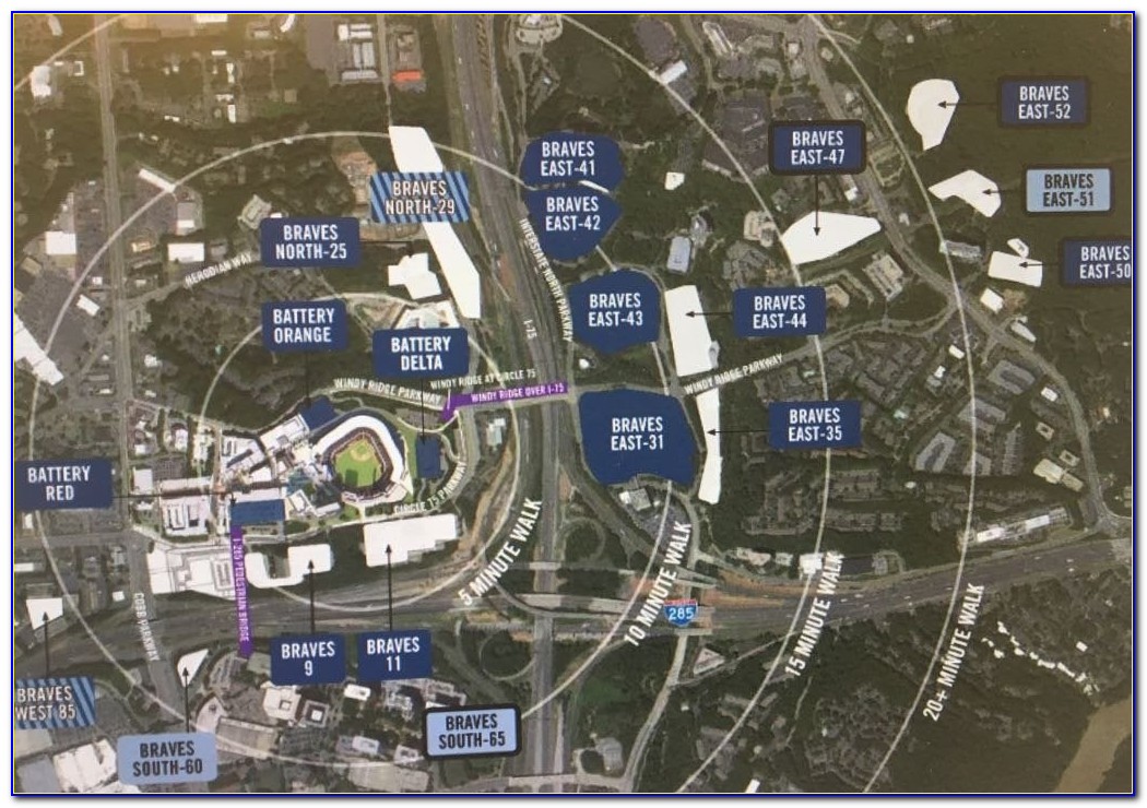Atlanta Braves Stadium Parking Map