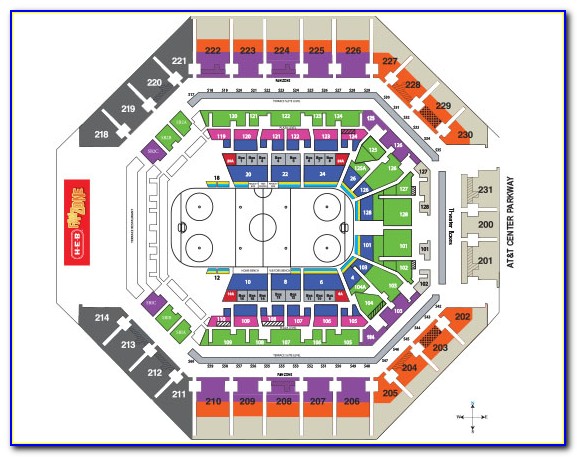At&t Center Suite Map