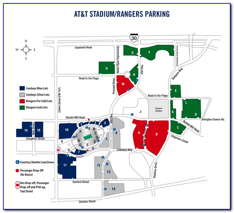 At&t Stadium Parking Map Lot 11
