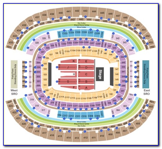 At&t Stadium Seating Chart And Parking