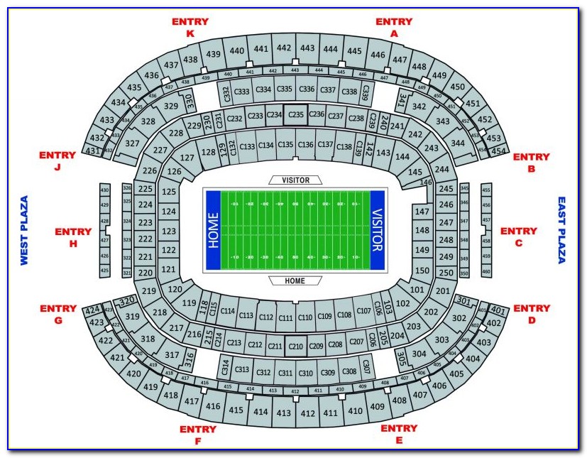 At&t Stadium Seating Chart View