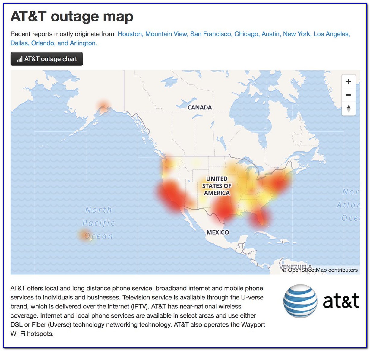 Att Uverse Outage Map Austin