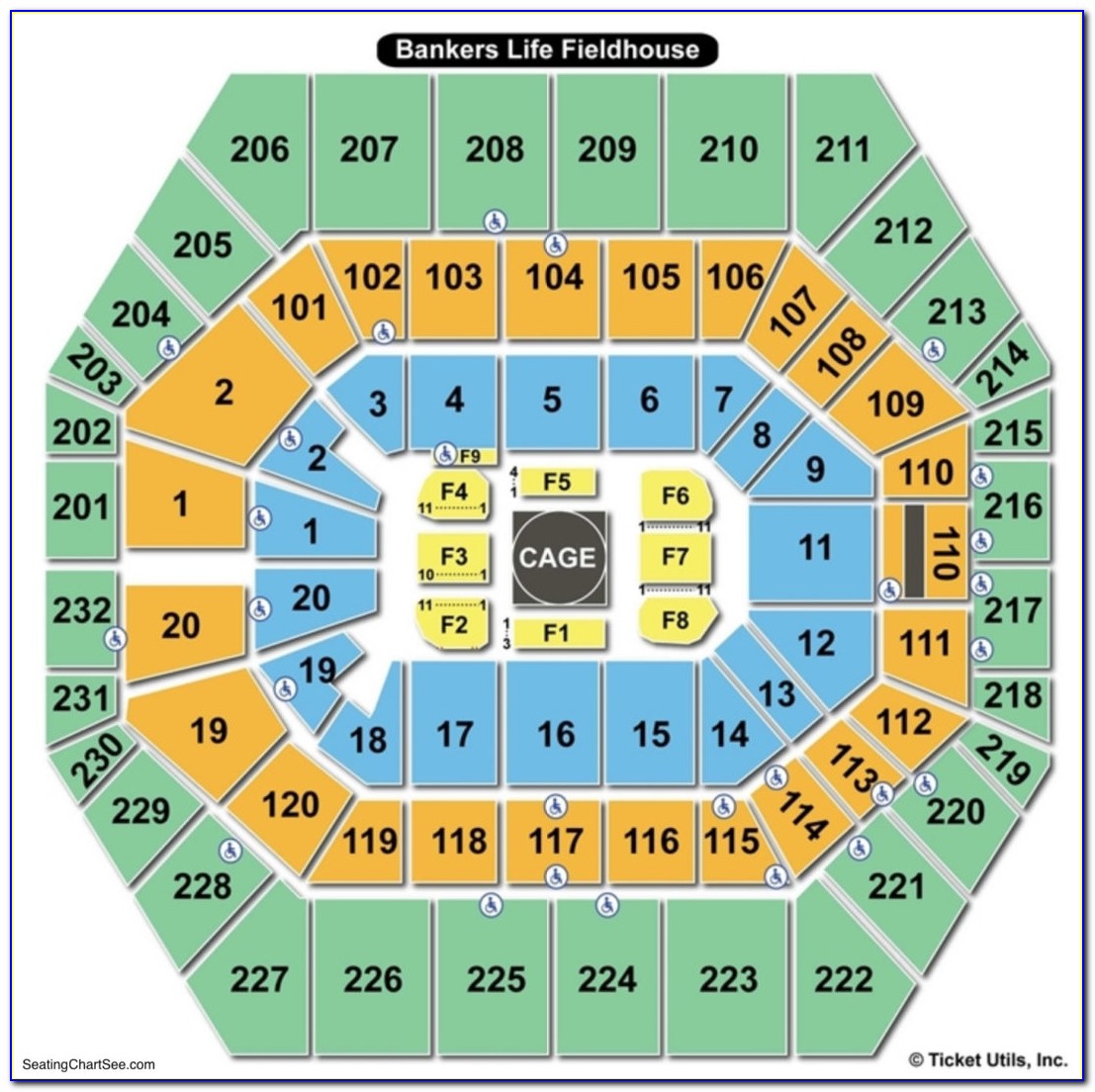 Bankers Life Fieldhouse Seating Chart Virtual