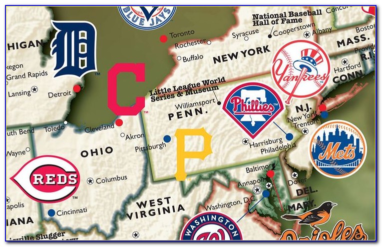 Baseball Ballpark Map