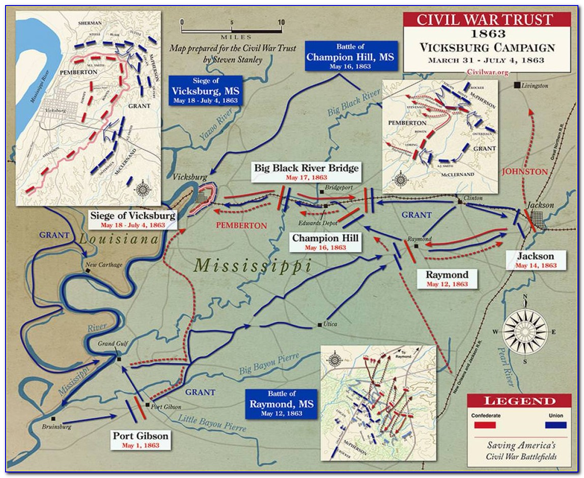 Battle Of Vicksburg Animated Map