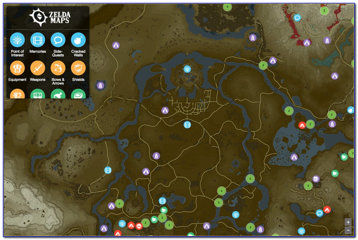 Best Breath Of The Wild Interactive Map