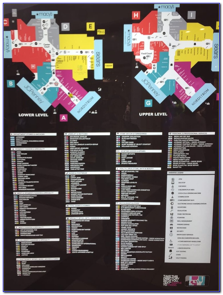 Brea Mall Map Of Stores