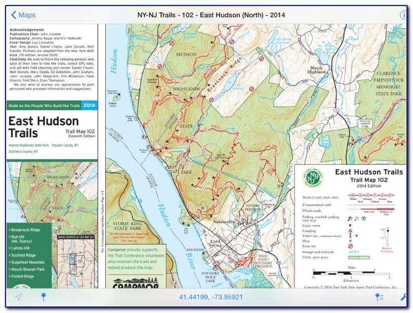 Breakneck Ridge Trail Map Cold Spring