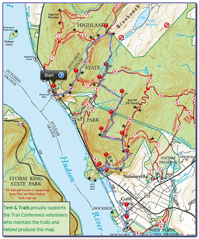 Breakneck Ridge Trail Map Pdf