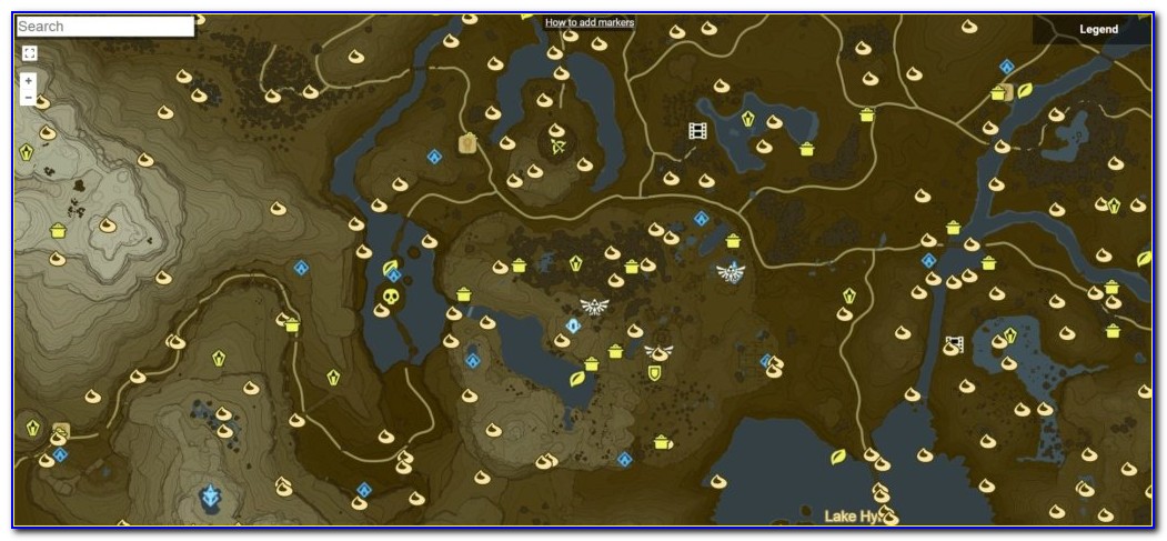 Breath Of The Wild Interactive Map Mobile