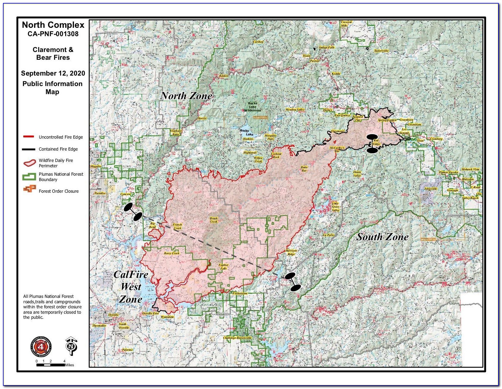Butte County Fire Damage Map