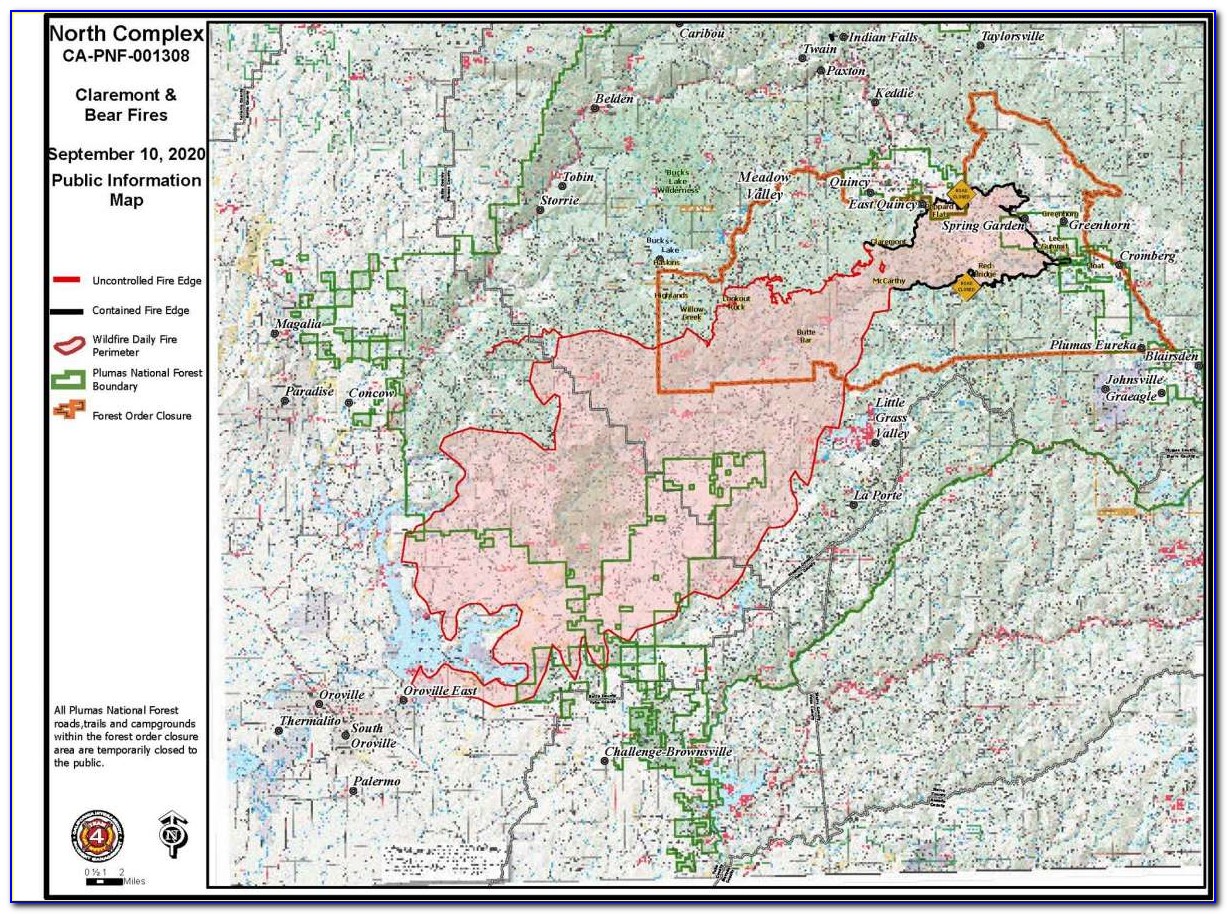Butte County Potters Fire Map
