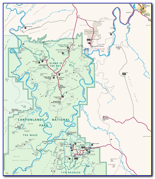 Canyonlands National Park Printable Map