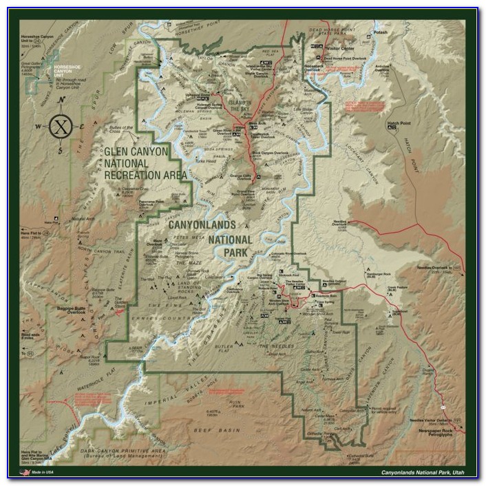 Canyonlands National Park Topographic Map