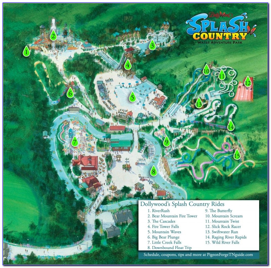 Carowinds Theme Park Map