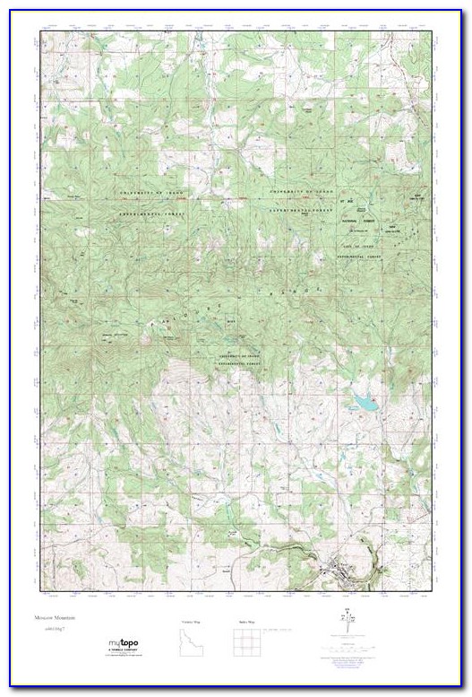 Cascade Idaho Topographic Map