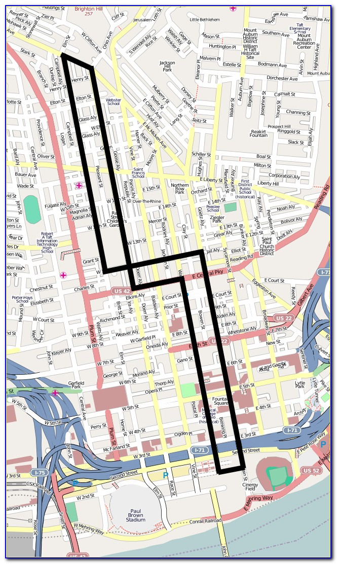 Cincinnati Streetcar Map
