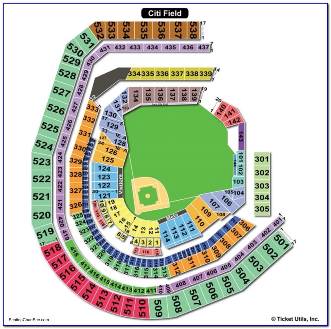 Citi Field Seating Chart For Concerts