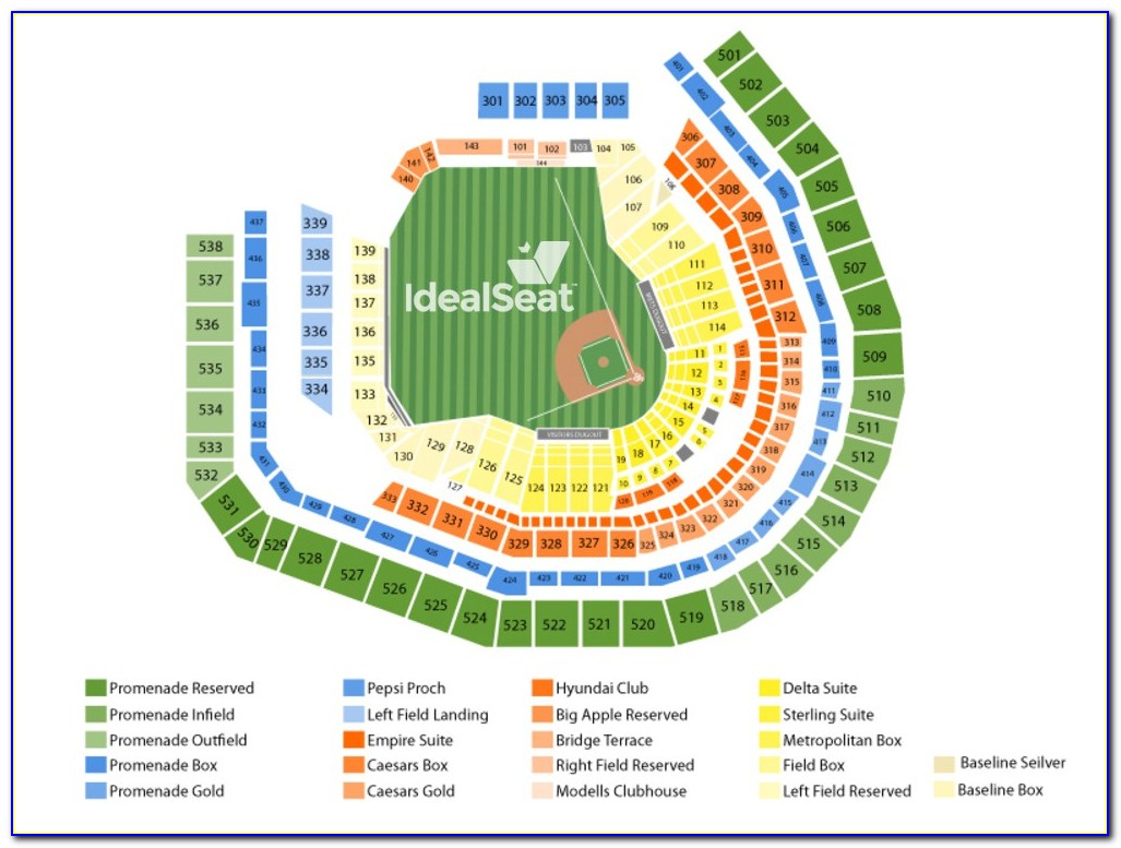 Citi Field Stadium Map