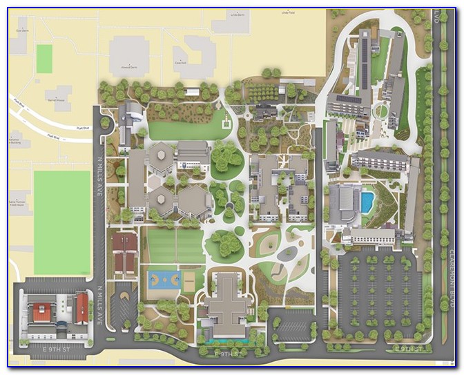 Claremont Colleges Campus Map