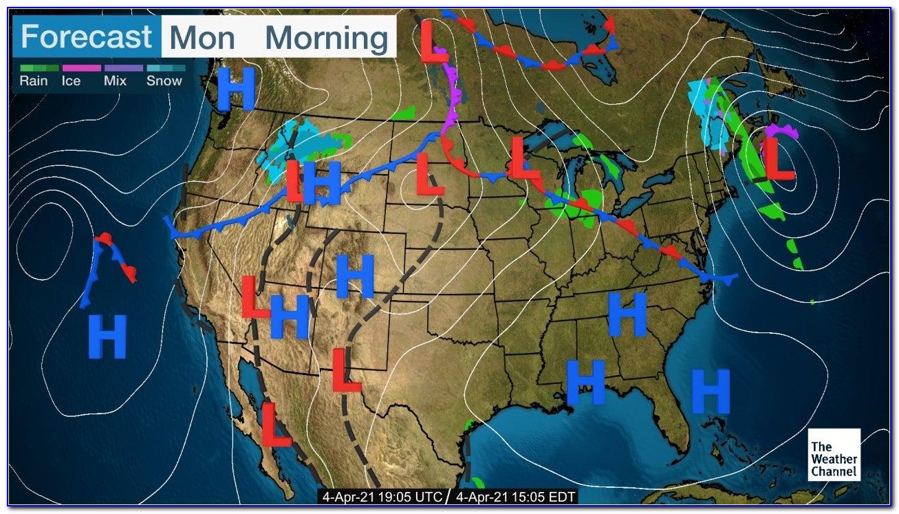 Classic Weather Map In Motion
