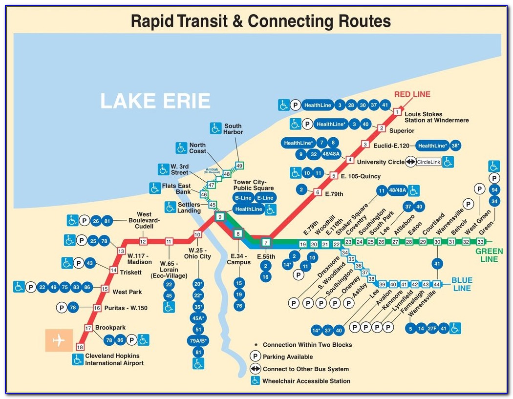 Cleveland Rta Stations Map