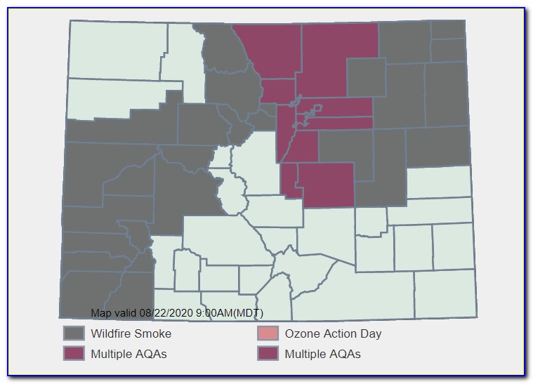 Colorado Fires Air Quality Map
