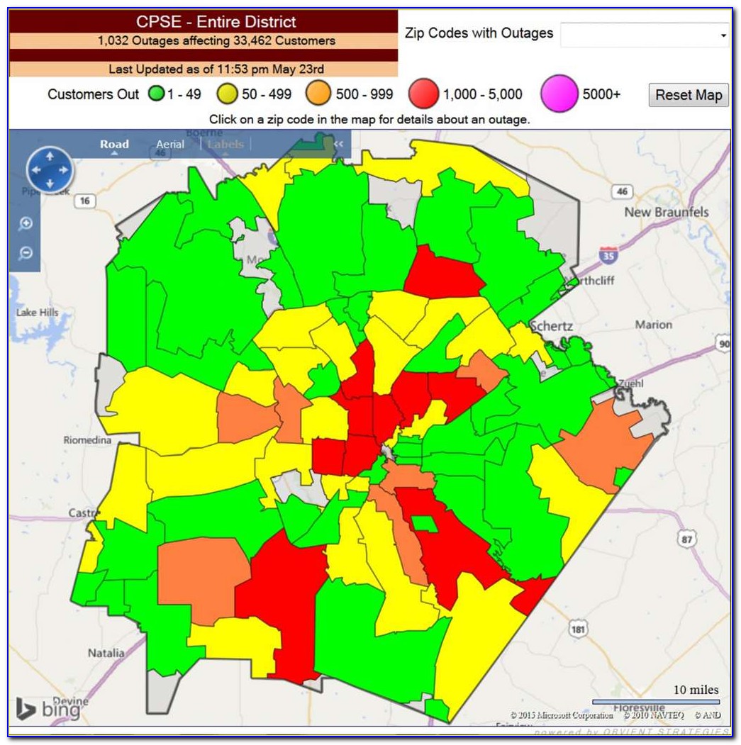 Cps Outage Map 78250