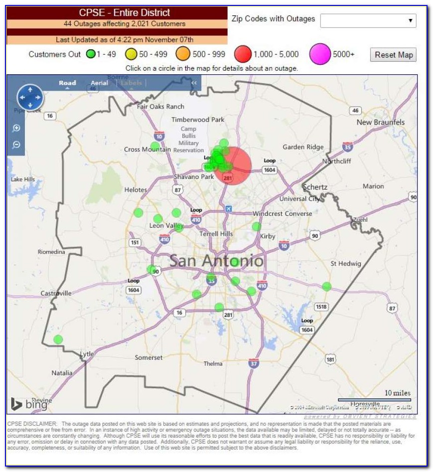 Cps Power Outage Map