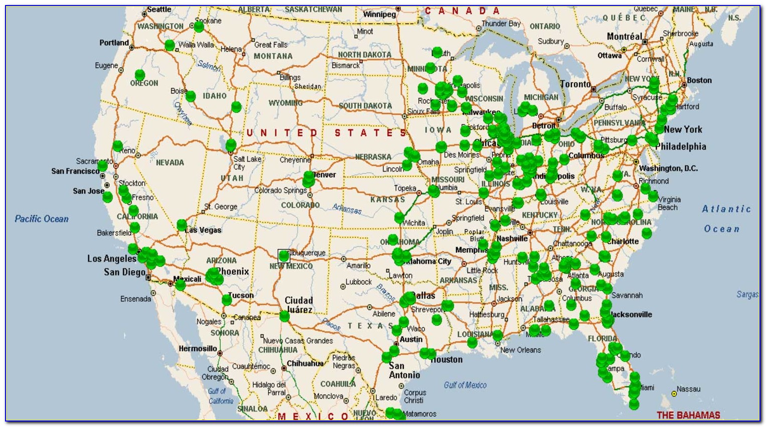 Cracker Barrel Locations Map Nationwide